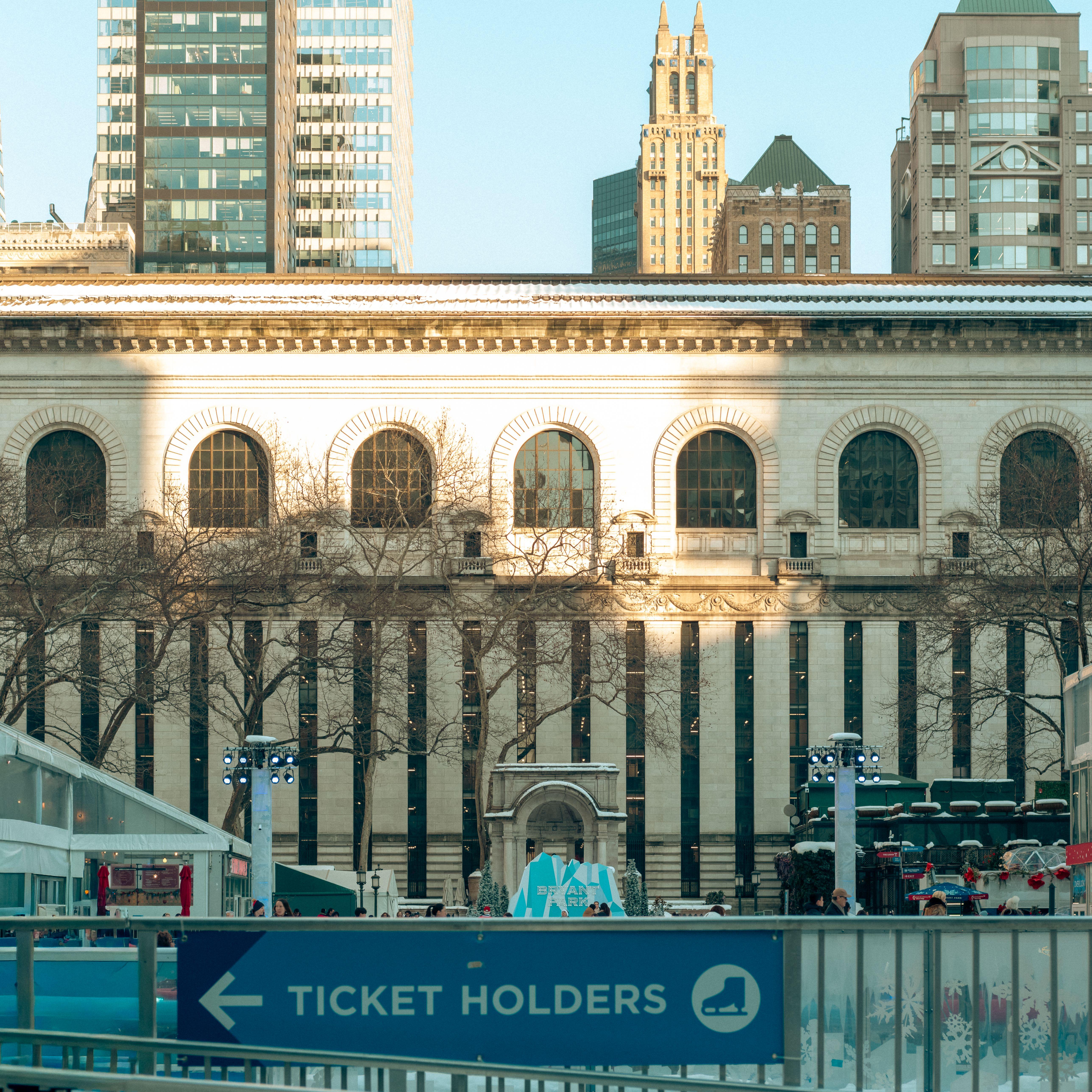 ice skating rink new york winter february