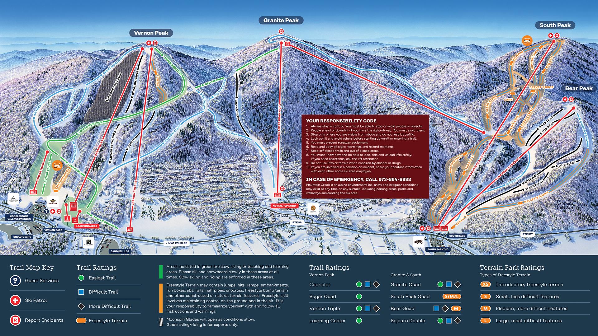 Mountain Creek ski resort New Jersey winter
