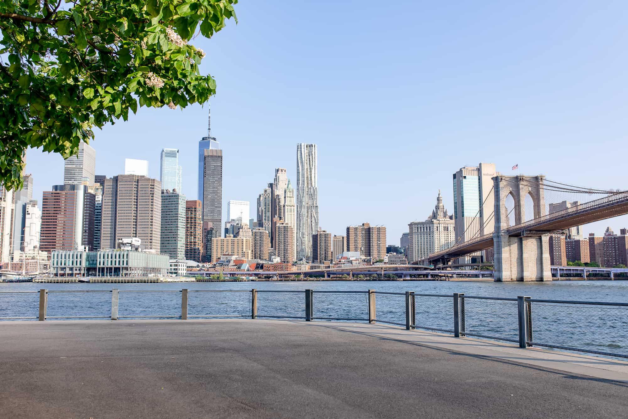 vista de Manhattan da Ponte do Brooklyn